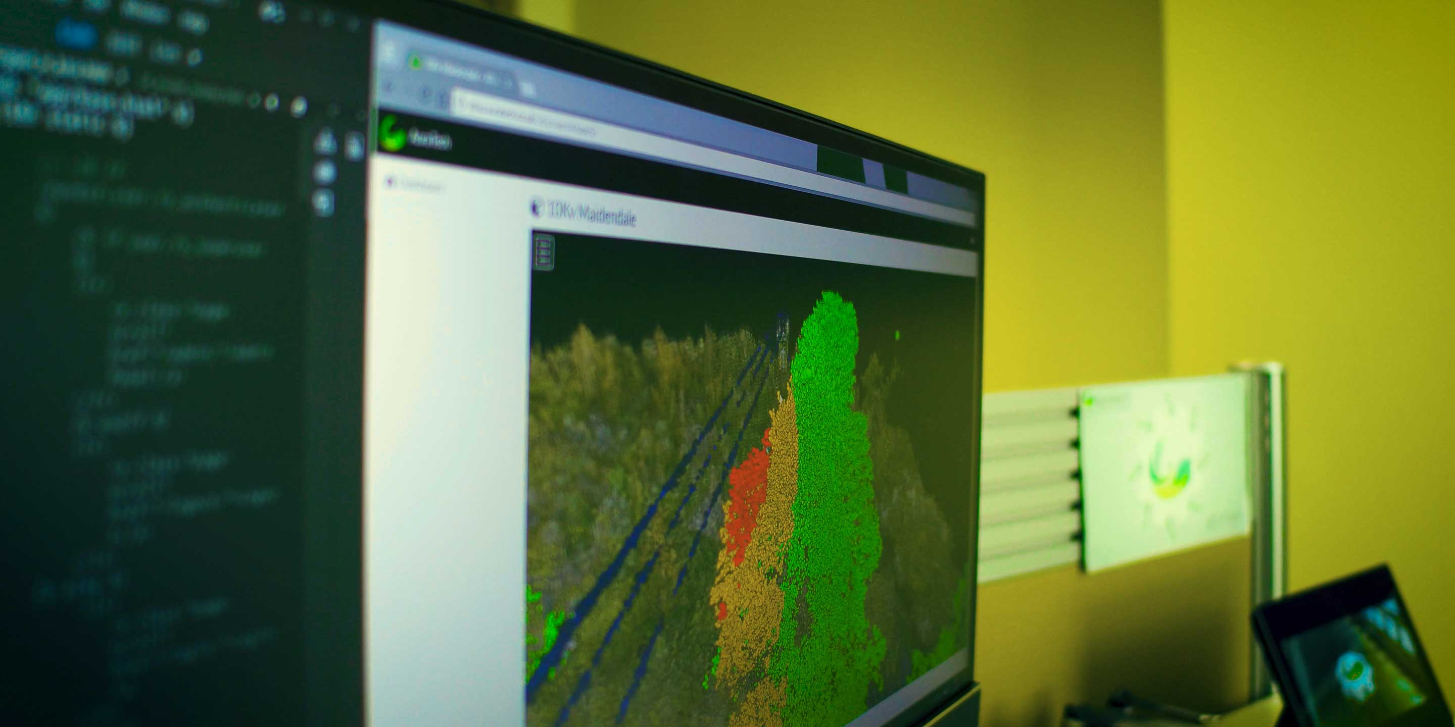 Data analysis on a workstation at AuraTech